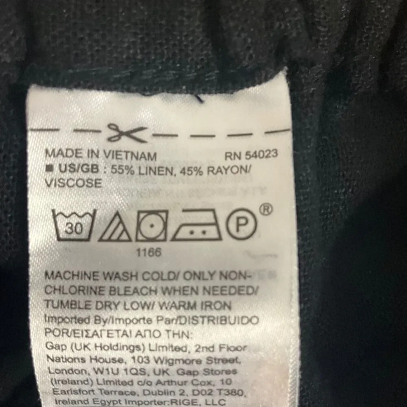 Banana Republic Black Elastic Waist Straight Leg Pants Medium - Picture 3 of 6